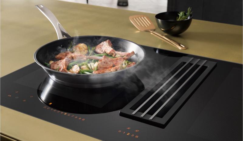 Miele TwoinOne built-in ventilation on induction range