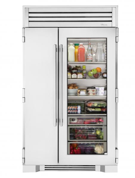 Glass front fridge on sale for home