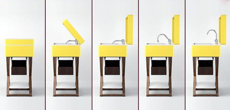 Aquatica MyBag Furniture Vanities yellow