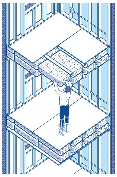 Johs Manville Cavity SHIELD Insulation Illustration