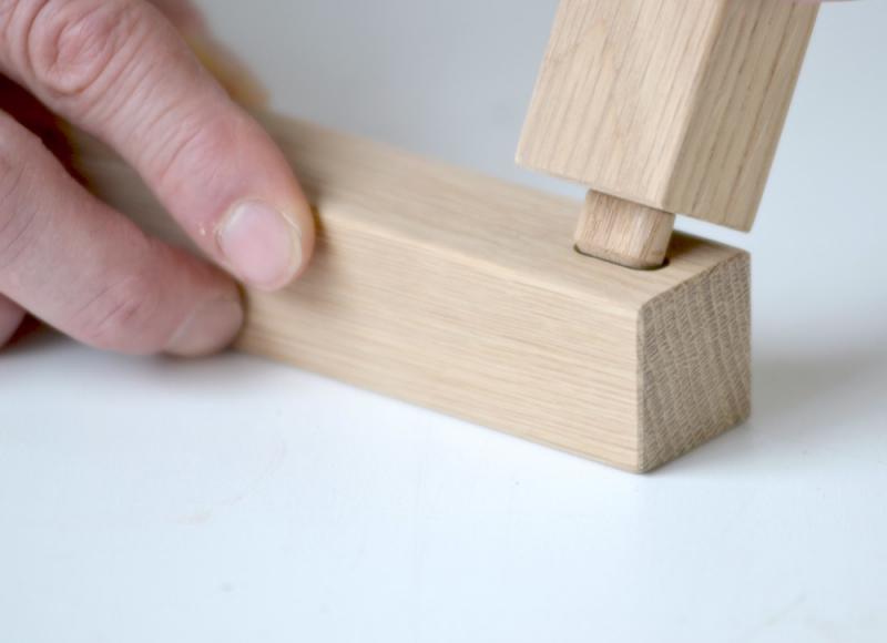 Coquo mortise and tenon detail