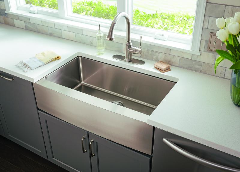 stainless apron front kitchen sink