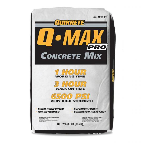 quikrete q-max concrete mix made in the USA