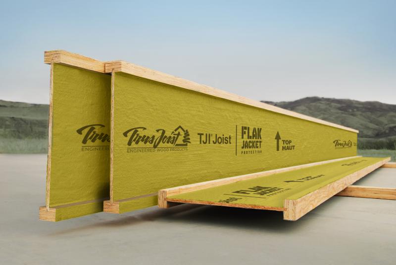 Weyerhaeuser TJI Joist with flak jacket protection made in America