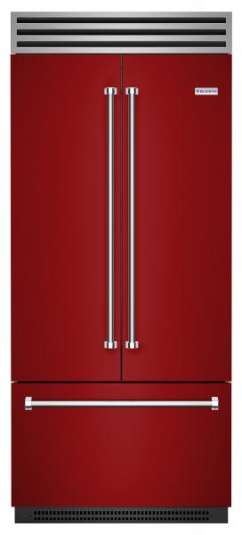 BlueStar red french door refrigerator made in america