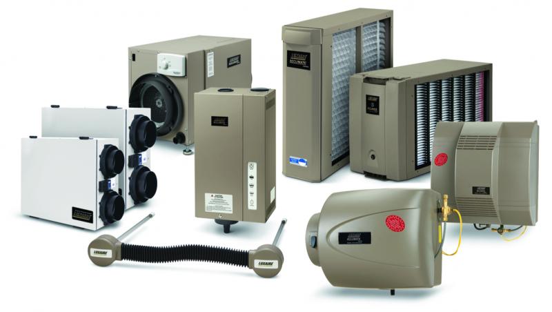 Luxaire heat recovery ventilator and energy recovery ventilator units