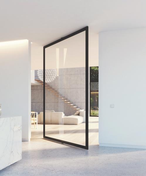 Portapivot pivot glass door