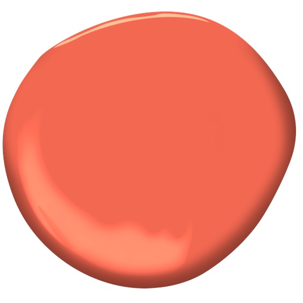 Benjamin Moore Tangerine Dream paint